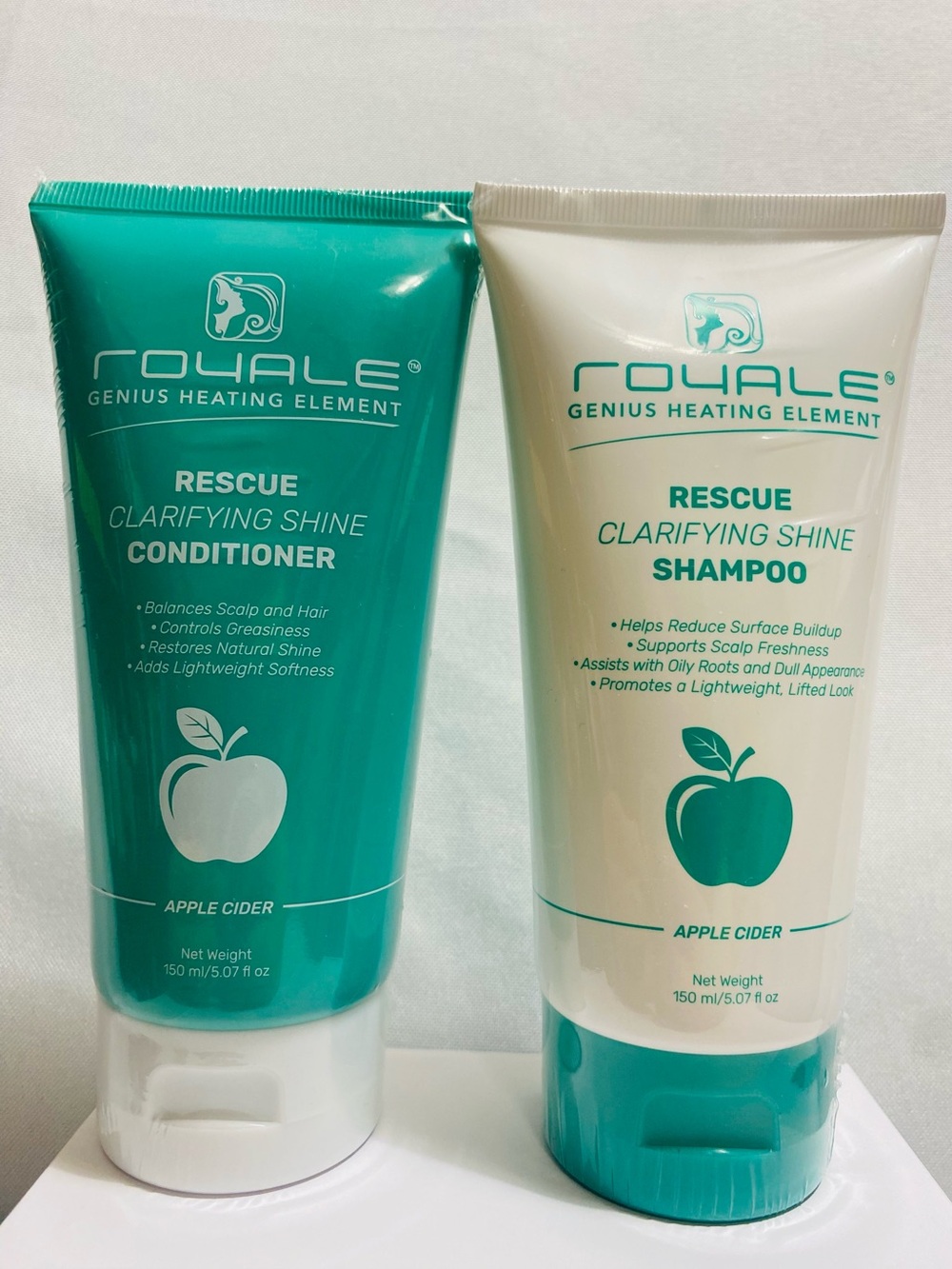 Royale Rescue Clarifying Shine Shampoo & Conditioner Set – Apple Cider
